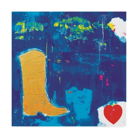 Nicole Dietz 'Cowgirl Boots Love' Canvas Art,24x24